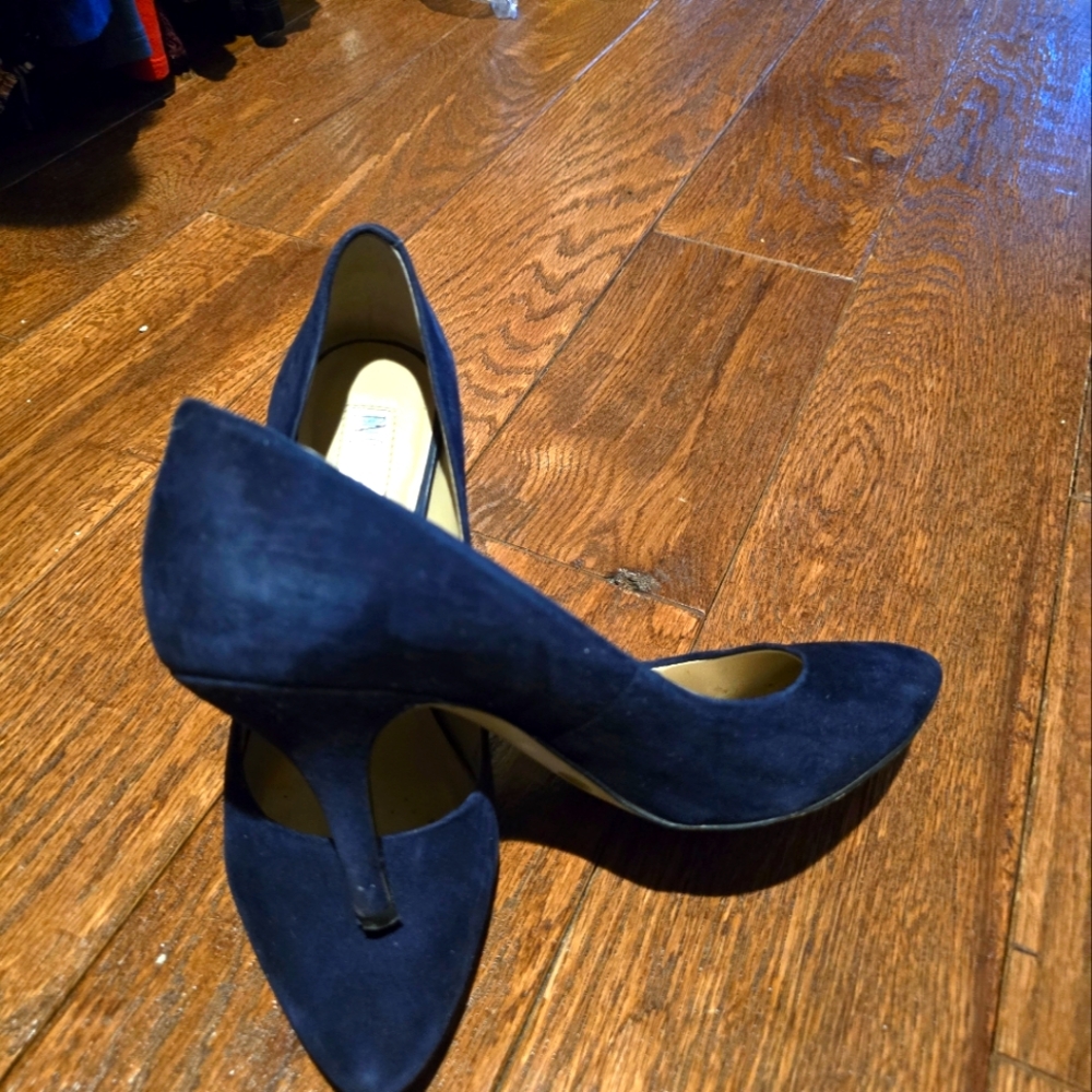 Elegant Navy Blue Women's Heels